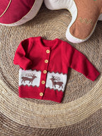 Christmas red cardigan