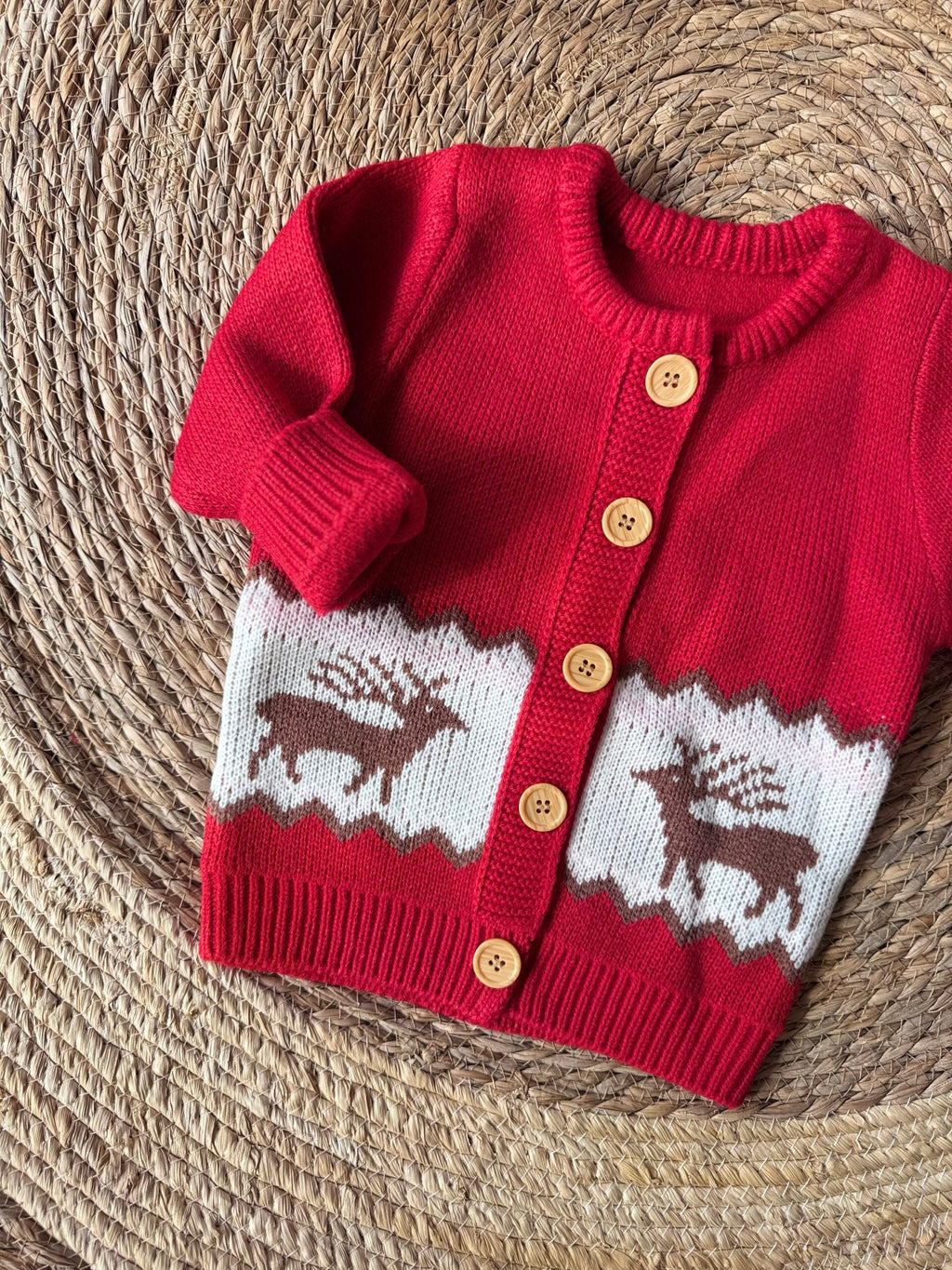 Christmas red cardigan