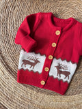 Christmas red cardigan