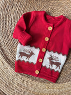 Christmas red cardigan