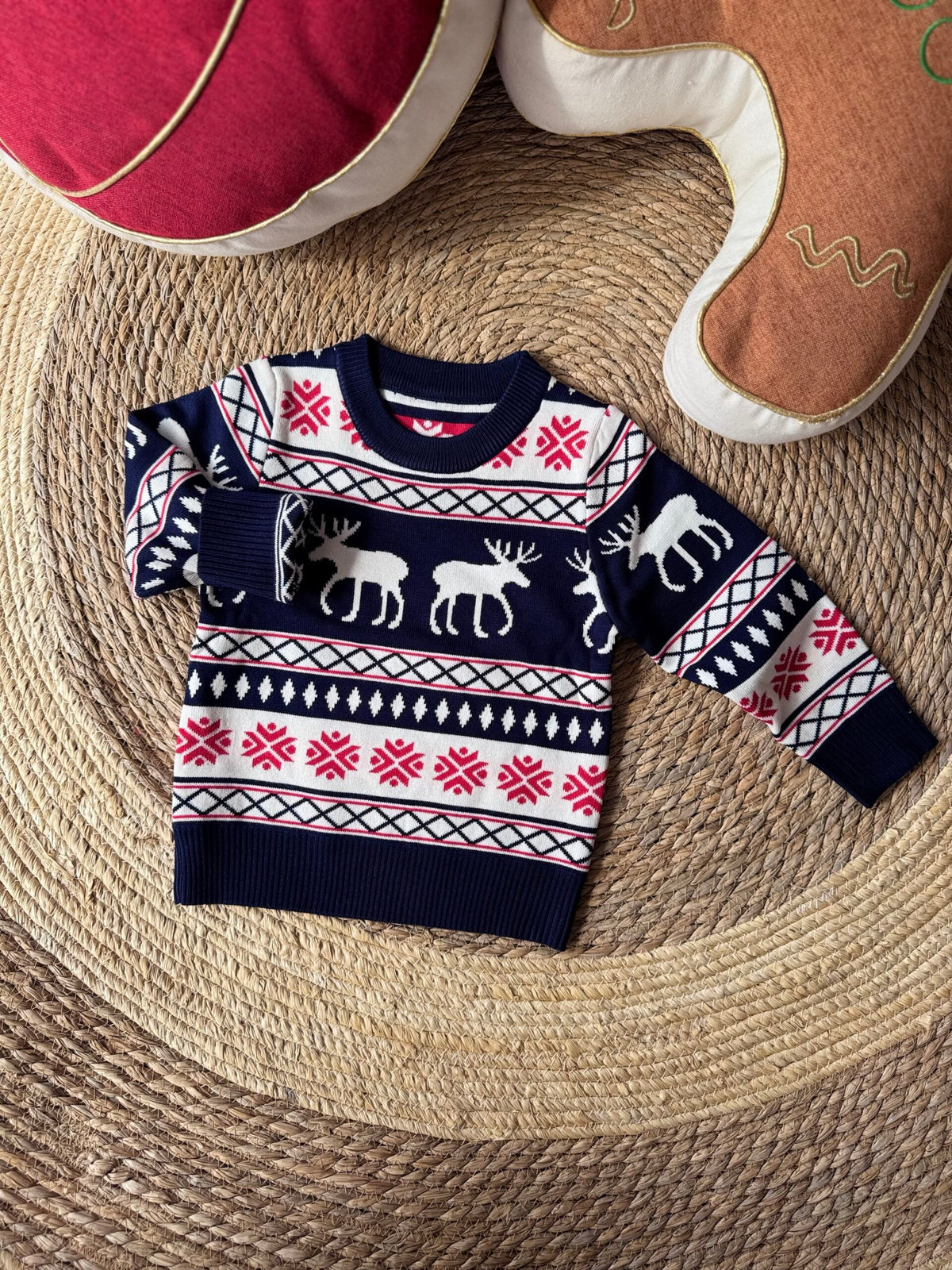 Navy Christmas sweater