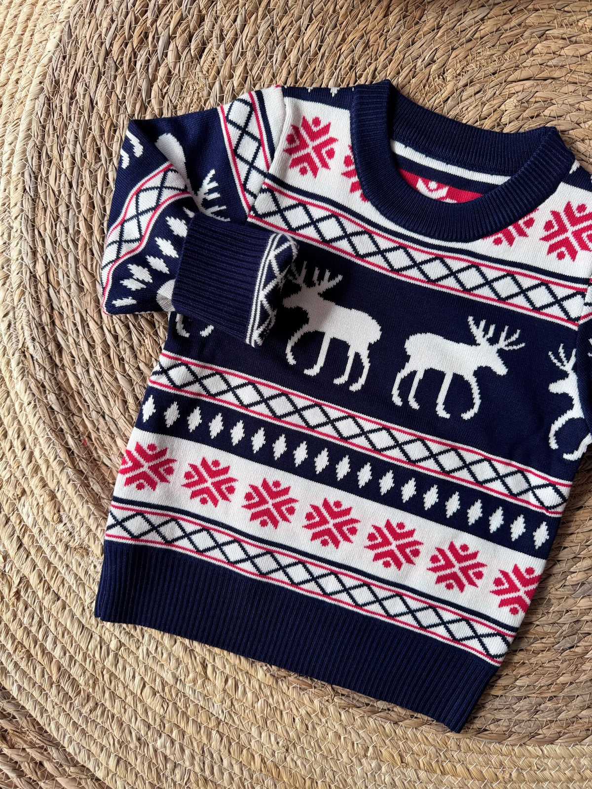 Navy Christmas sweater