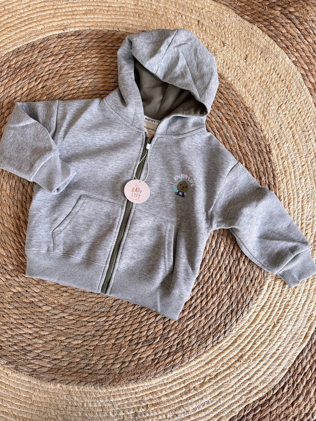Grey zipper jacket