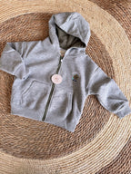 Grey zipper jacket