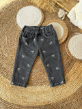 Black denim with ribbon