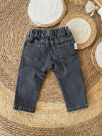 Black denim with ribbon