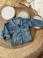 Denim brush jacket