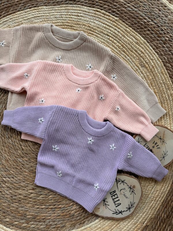 Floral Knitted Sweater