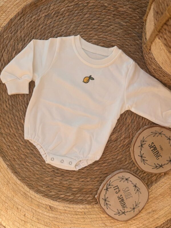 Lemon White Romper