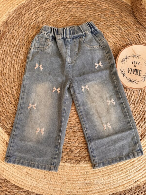 Pink ribbon jeans