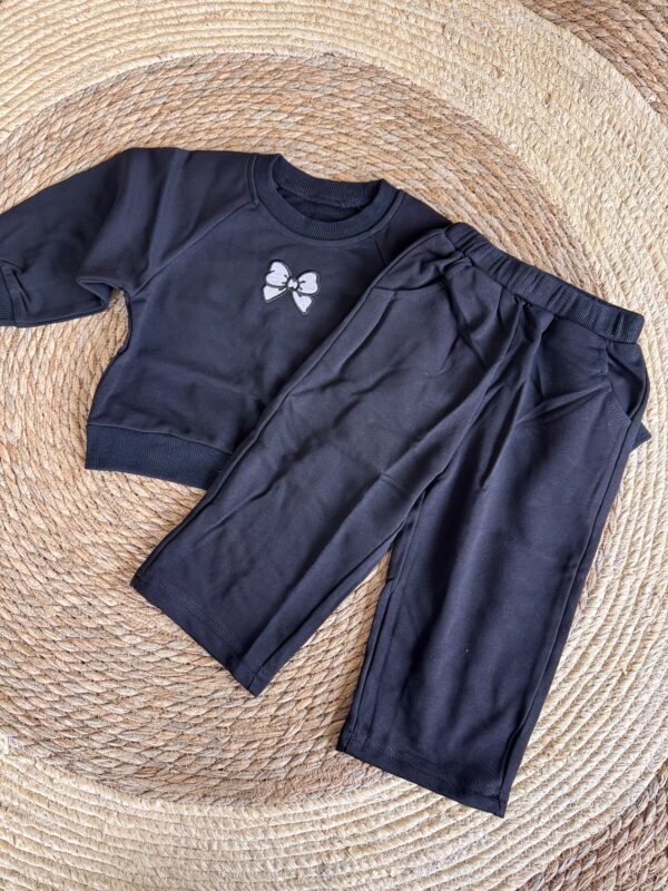 Black ribbon tracksuit