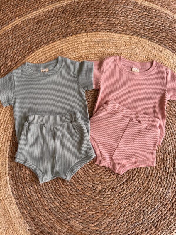 Ribbed cotton set
