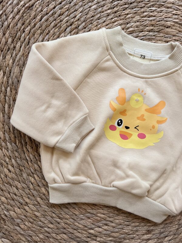 Beige fleece sweater